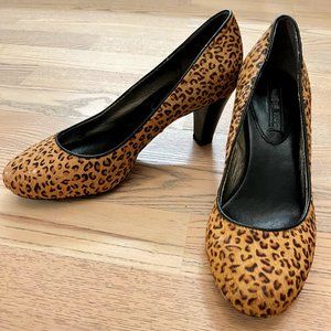 Banana Republic Leopard Print Kitten Heels